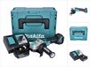 Makita DGA 521 RG1X1J accu haakse slijper 18 V 125 mm X-LOCK Brushless + 1x accu 6,0 Ah + oplader + Makpac