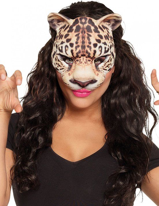 Generik Luipaard masker voor volwassenen - Verkleedmasker