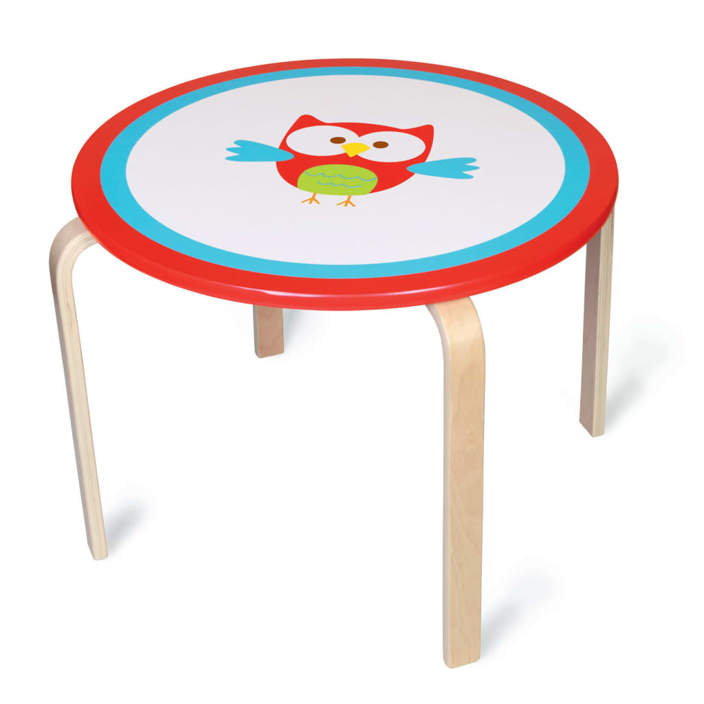 scratch Deco: Tafel Rond Uil Lau