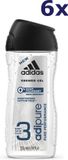 Adidas Adipure Douchegel Voordeelverpakking 6 Stuks