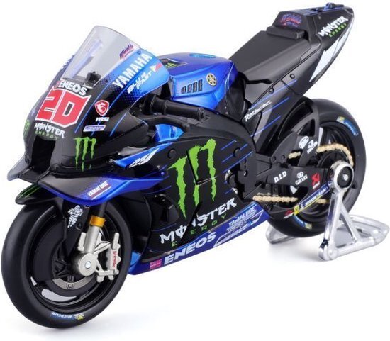 maisto - 1/18 MOTO GP RACING - Yamaha Factory #20 Fabio Quartararo - NIEUWE FA 2022 - miniatuurauto voor kinderen - replica op schaal