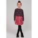 Jubel maillot Moon Flowers antraciet/roze/paars