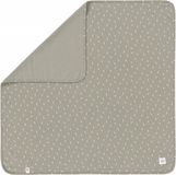 Lässig Lassig Interlock GOTS Speckles Olive 80 x 80 cm Wiegdeken