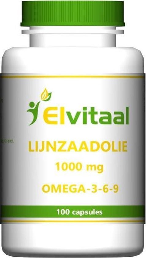 Elvitaal Lijnzaadolie Capsules 1000mg 100st