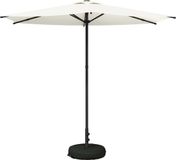vidaXL Tuinparasol Rechthoekig 2,7 x 2,7 m Polyester Crèmekleurig