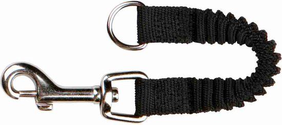 Trixie Hondenriem Schokdemper - Zwart - 21x1,5 cm