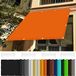 Voile d'ombrage de jardin - Toile d'ombrage extérieure - Protection solaire - Polyester imperméable - 1,8 x 3,4 m - Orange