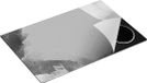 Chefcare Inductie Beschermer Abstracte Kunst - Zwart Wit - 80x52 cm