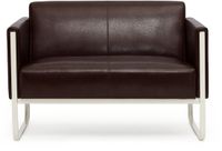 hjh office Aruba | 2-Zits - Lounge bank / sofa - Bruin - Kunstleder