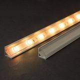 PHENOM LIGHTING TECHNOLOGY Afdekking voor LED Aluminium Profiel 41012A1 - Helder - 1 meter - Polycarbonaat [41012T1]