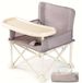Chaise haute pliable et portable - Rehausseur pour tout-petits - Convient aux 1-2 ans - Plateau amovible - Cadre en métal - Léger et adapté aux voyages - Gris