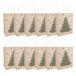Idena 30505-12 - Kerstboom cadeauzakje, 12 stuks, cadeauzakjes in de maat 25 x 33 x 12 cm, papieren zakjes in beige
