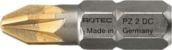 Rotec PRO Schroefbit PZ 2, L=25, C6.3, DIAMOND (vpe 10)