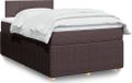 Maison Exclusive - Sommier à lattes de lit avec matelas marron foncé 120x200 cm