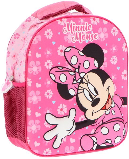 Minnie Mouse 3D Rugzak - Schooltas - Polyester - Roze - Rugzak kind