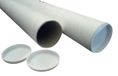 Cleverpack Antalis B.V. Verzendkoker CleverPack A2 +doppen - 450x50x1.5 wit - 5 stuks
