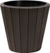 Prosperplast Plantenpot/bloempot Wood Style - buiten/binnen - kunststof - donkerbruin - D49 x H45 cm