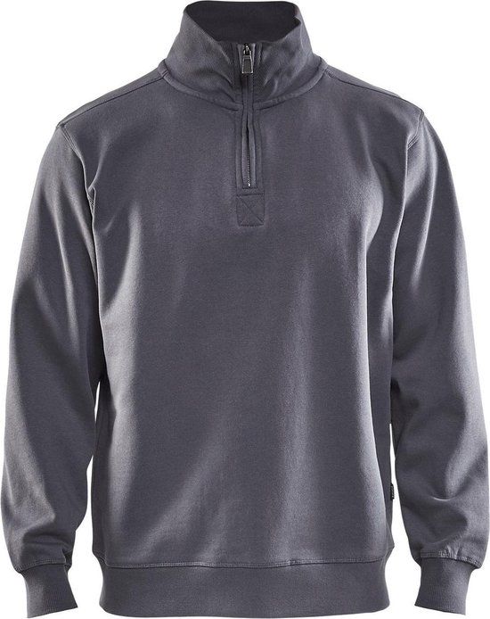 Merkloos Blaklader Sweatshirt Jersey 1/2 rits 3365-1048 - Grijs - XS