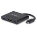 StarTech Adaptateur multiport USB-C - HDMI, USB 3.0, 60W PD - Noir