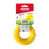 Oregon 69-350-Y Gele ronde grastrimmerlijn/draad voor grastrimmers en bosmaaiers, 1,7 mm x 15 m