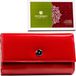 Peterson Portefeuille femme cuir rouge RFID horizontal 18,5 x 10,5 cm