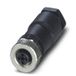 Phoenix Contact 1404644 Connecteur de câble M12 Noir/Acier inoxydable IP67 12A 63V DC