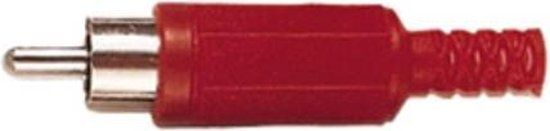 Oks Eenvoudige rode mannelijke RCA connector