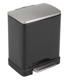 EKO - Europe Vepa Bins E-Cube Step Bin - 20L - Zwart
