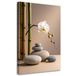 Feeby - Décoration murale - Fleur d'orchidée Zen pierres spa - 40 x 60 cm