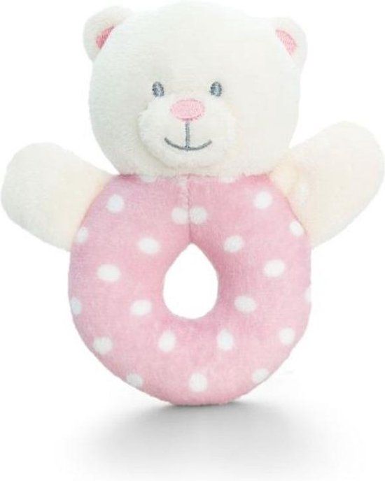 Keel Toys Beer Rammelaar 12 cm Roze