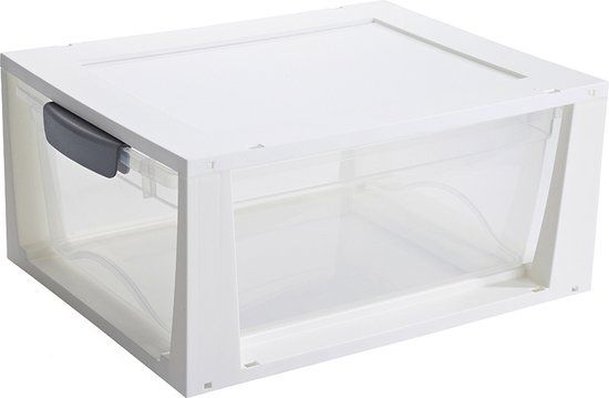 Sunware Omega Ladekastje - 11L - Transparant Wit - 37.5 x 29.5 x 17.5 cm