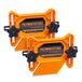 POWERTEC 71393 Set van 2 universele dubbele houtbewerkingsplanken met Flex-systeem en verstekvergrendeling, dubbele batterij-editie