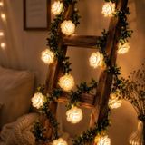 Rozen lichtketting klimop - 1,5 m 10 LED bloemen lichtketting batterij