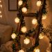 Rozen lichtketting klimop - 1,5 m 10 LED bloemen lichtketting batterij