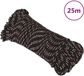 vidaXL Boot touw 4 mm 25 m polypropyleen zwart