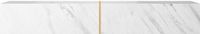Selsey Bisira - TV-wandmeubel in wit marmerlook / goud 200 cm