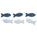 Rayher Houten Strooidelen Vissen, 3,5 cm, Met Lijm, 2 Kleuren