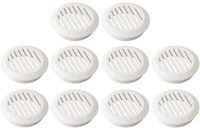 Ventilatierooster - Rond - 60mm - Wit - 10 stuks