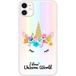 Unicorn World Bedrukt siliconen hoesje compatibel met iPhone 11