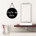 Ambiance Sticker Leisteen schoolbord – muurstickers zelfklevend afwasbaar – bol opgehangen – H 55 x B 40 cm