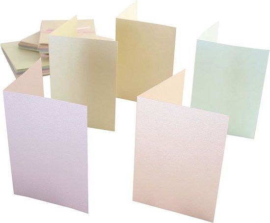 Anita's A6 Pearlescent Cards & Envelopes Pastel Cream