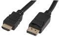 Pro Signal PSG91580 DisplayPort naar HDMI-kabel, 0,5 m, zwart