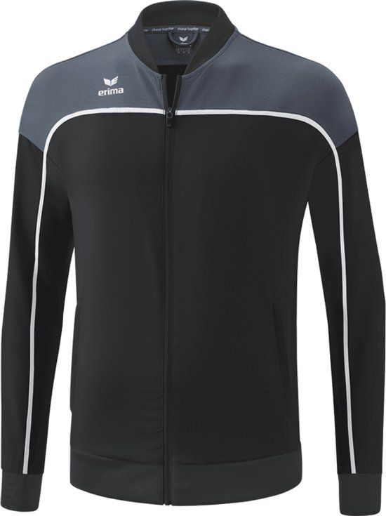 Erima Change Presentatiejack Kinderen - Zwart / Slate Grey / Wit - Maat 140