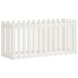 VidaXL Plantenbak verhoogd hekontwerp 150x50x70 cm grenenhout wit