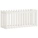 VidaXL Plantenbak verhoogd hekontwerp 150x50x70 cm grenenhout wit