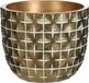 Ideas4Seasons Bloempot/plantenpot ruit motief Hanoi - goud - D10 x H8 cm - voor binnen
