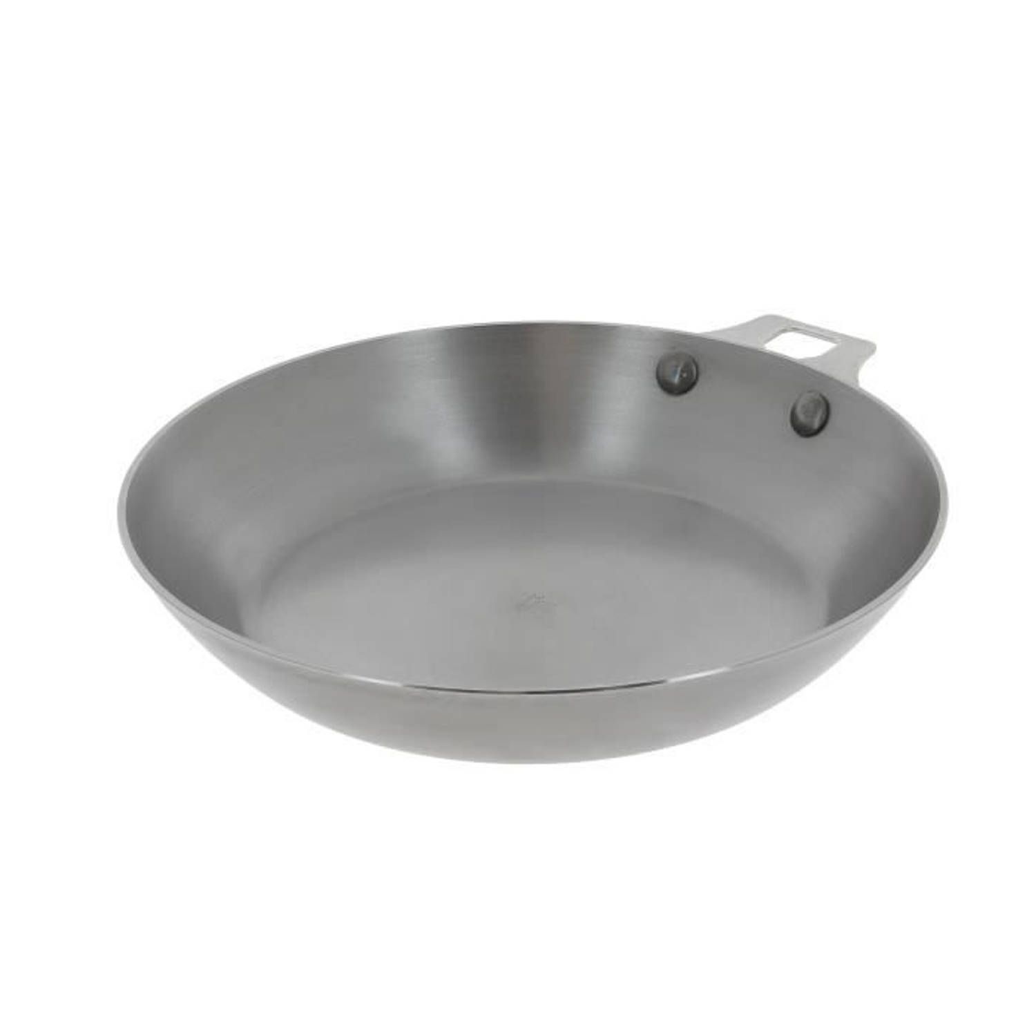 de Buyer ijzeren pan, roestvrij staal, zilver, 24 cm