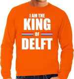 Bellatio Decorations Shoppartners Bv Koningsdag sweater I am the King of Delft - heren - Kingsday Delft outfit / kleding / trui XL
