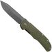 Böker Plus Tac-Master 01BO889, Blackwashed Nitro-V, OD-Green Micarta couteau de poche, design Bob Terzuola