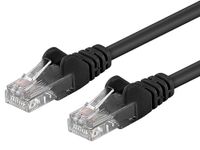 PremiumCord netwerkkabel, ethernet, LAN- en patchkabel, categorie 5e, UTP, snel en flexibel, RJ45-kabel, 1 Gbit/s, AWG 26/7, 100% Cu-koperen kabel, zwart, 7 meter